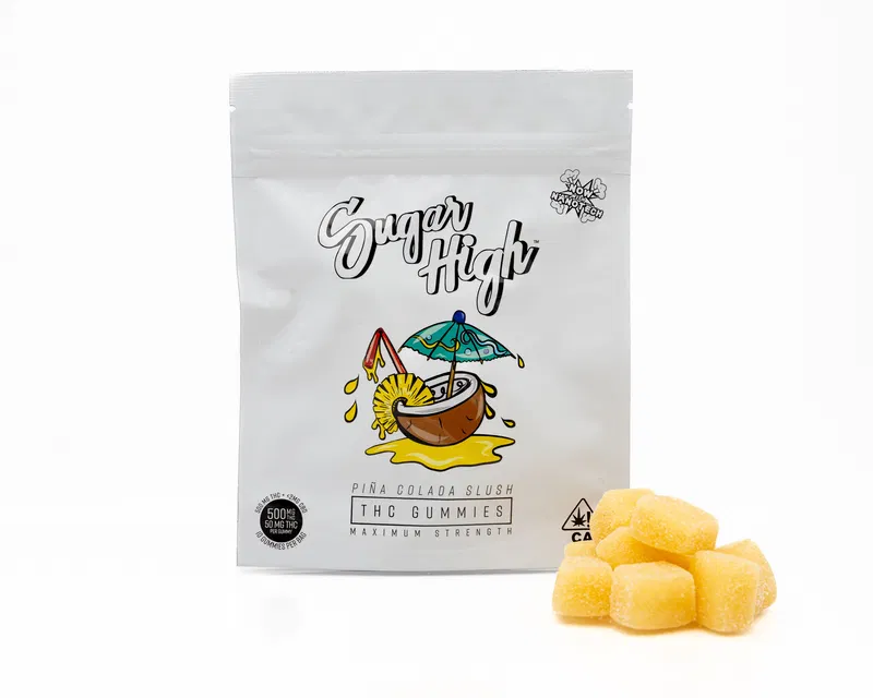 Buy Sugar High Piña Colada Slush THC Gummies