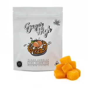 Buy Sugar High Peach Cobbler THC Gummies